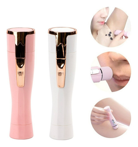 Maquina Depiladora Vello Depilacion Facial Cuerpo Pila Color Rosa - 262149 C79