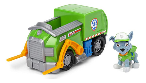 Paw Patrol, Rocky&#39;s Recycle Truck Vehículo Con Figura .