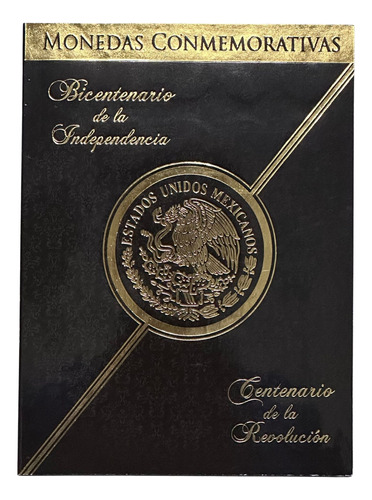 Album Coleccionador De Monedas 5 Pesos Bimetalicas Conmemora