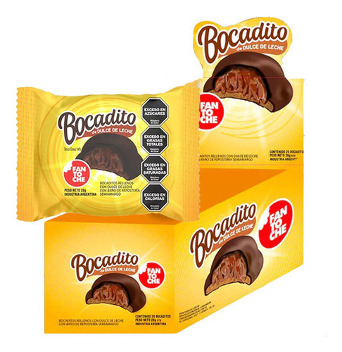 Bocadito Fantoche Dulce De Leche Display X20 - Mejor Precio