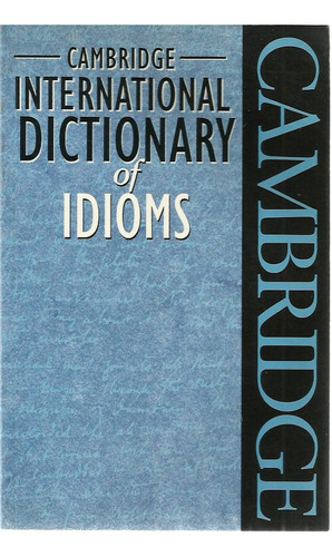 International Dictionary Of Idoms