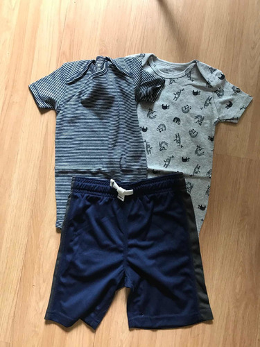 Carters Short Y 2 Bodies Talle 24 Meses/ 2t Envio Gratis