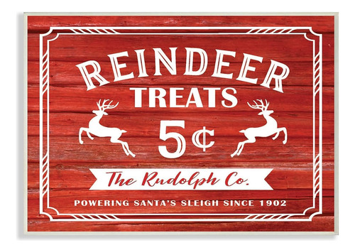 La Colección De Decoración Del Hogar Stupell Reindeer Treats