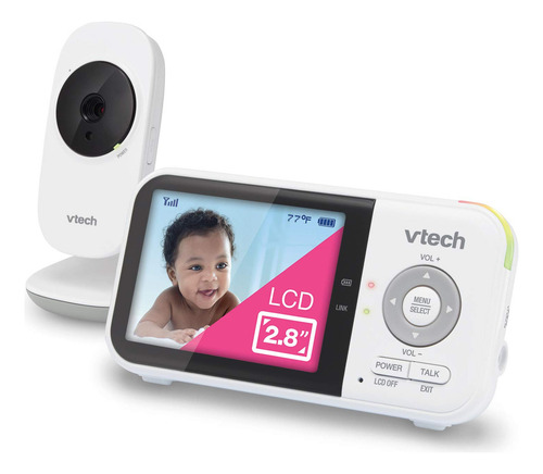 Monitor De Bebé Vtech Vm819 Con Pantalla 2.8 Y Visión Noctur