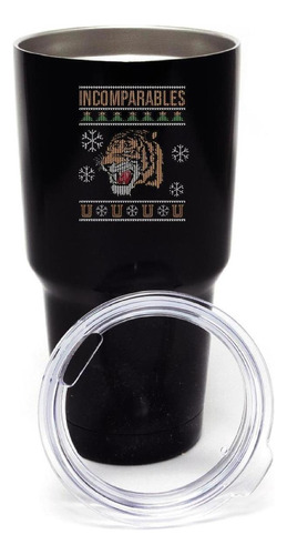 Termo Tigres Uanl 30 Oz Vaso Térmico Navidad Od76986 Color Negro