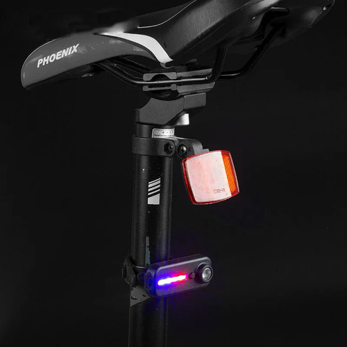 A Linterna Policial Recargable Por Usb Con Luz Trasera Para