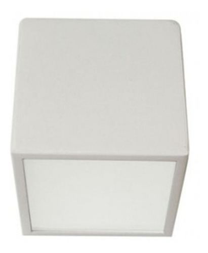 Plafon Cubo Para Gu9 1 Luz Apto Led 64000 Bl Aller