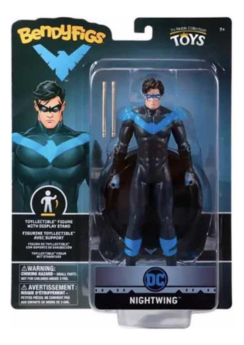 Figura Coleccionable Bendyfigs Nightwing Dc Comics