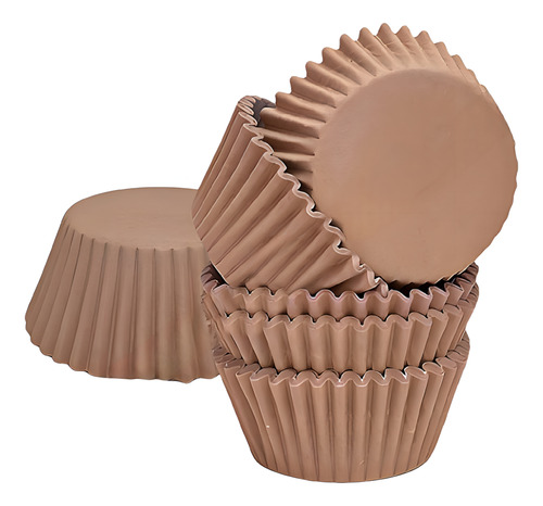 Pirotin Cupcake Kraft Nº10 Caja X510u - Cotillón Waf