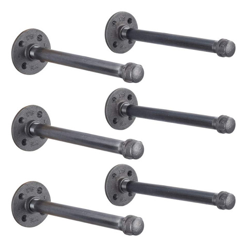 Pipe Decor - Juego De 6 Soportes Industriales Para Tuberias