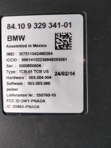 Modulo Bluetooth Bmw X3 X4 F25 F26 2011-2018 (Usado)