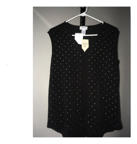 Blusa Negra Con Taches