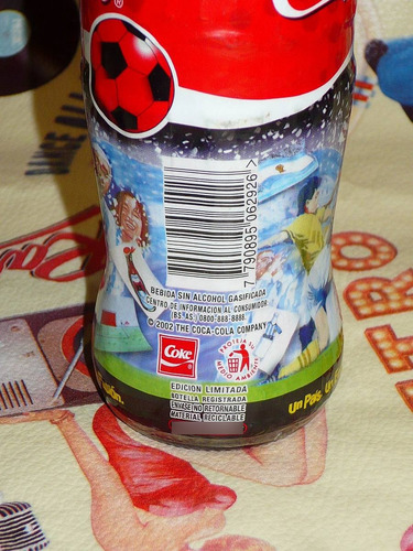 Coca Cola Botella Un País.un Equipo.termosellada 2002 237 Ml
