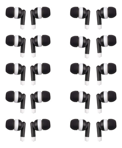 Auriculares Justjamz Intrauditivos 3.5 Mm Pack De 100