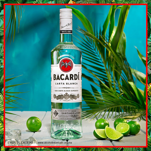 Pack De 2 Ron Bacardi Carta Blanca 980 Ml