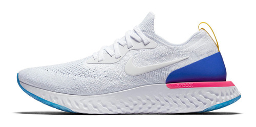 Zapatillas Nike Epic React Flyknit White Racer Aq0067-101   