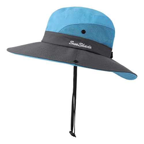 Sombrero Para El Sol Con Cola De Caballo Surblue Para Mujer,