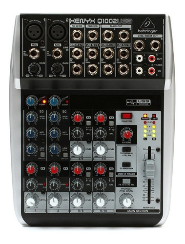 Consola Mixer 10 Canales + Grabacion Usb Behringer Q1002usb 