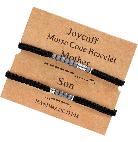 Pulseras Joycuff Con Código Morse Para Madre E Hijo Para Rel