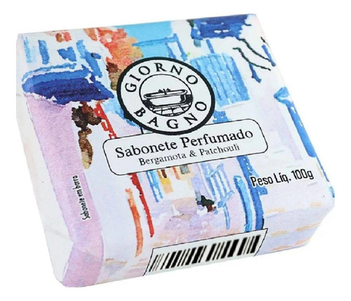 Sabonete Giorno Bagno Mediterrâneo Bergamota Patchouli 100g