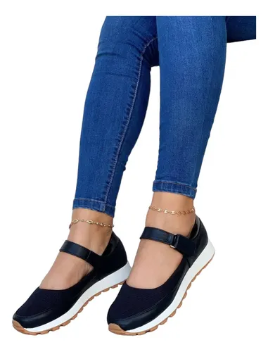 Calzado De Dama Zapato Casual Para Dama Malla Sint tico