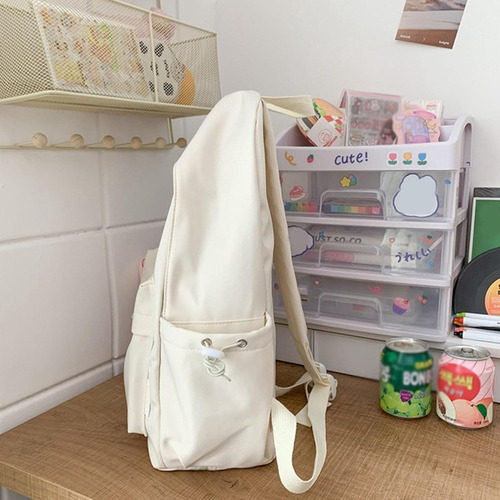 Mochila De Moda Informal Sencilla 2024 Con Colgante