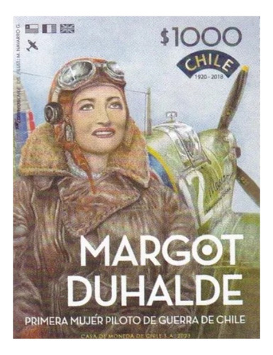 Sello Postal Estampilla Margot Duhalde Chile