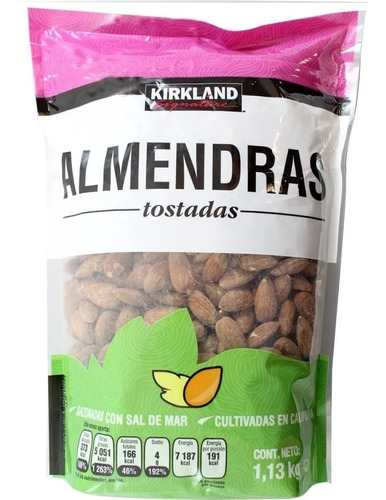 Almendras Tostadas Kirkland  1.13 Kg.