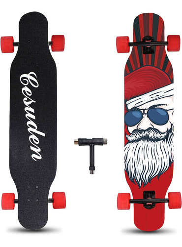 Longboard Skateboard, Skateboard Cruiser Completo De 41...