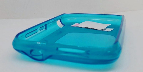 X110 Lanix Silicon Azul Tpu Sencillo Traslúcido