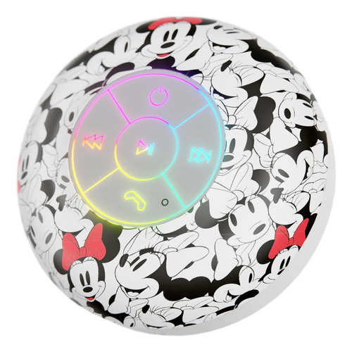 Ijoy Disney Minnie Mouse And Friends - Altavoz De Ducha Led Color Caras De Minnie 110v