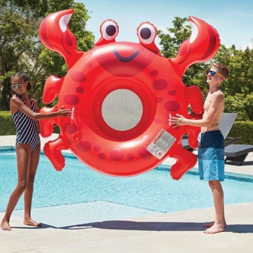 Flotador Inflable Cangregjo Gigante Color Rojo, Member Smark Rojo