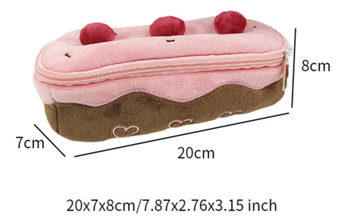 Estuche Para Lápices De Felpa, Bolsa Para Lápices Con Forma