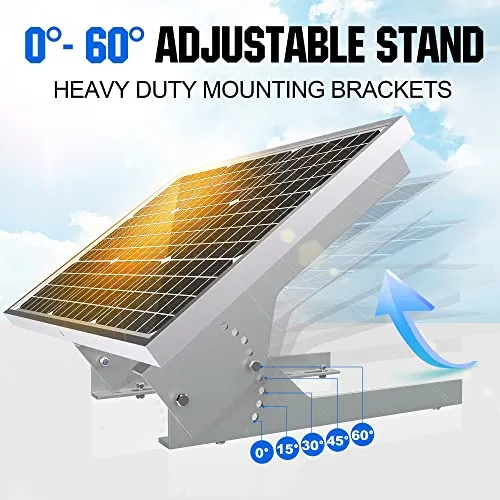 Paneles Solares - 50w/12v Solar Panel Kit, Solar Battery Tr
