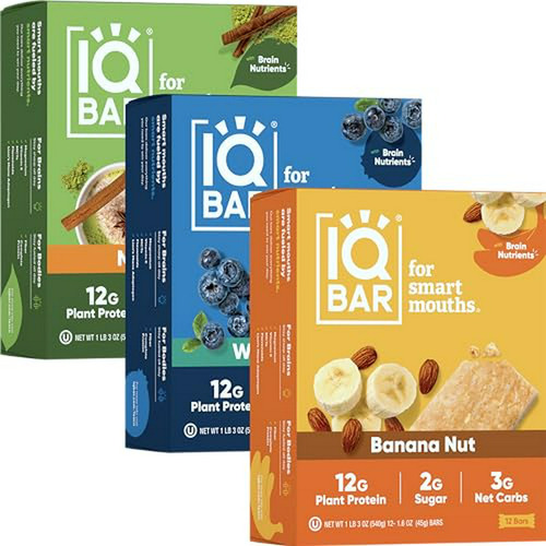 Barritas Proteicas Keto  - Variado De 12: Banana Nuez, Match