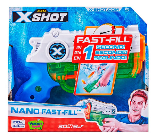 X-shot Pistola Agua Nano Fast Fill - Mosca