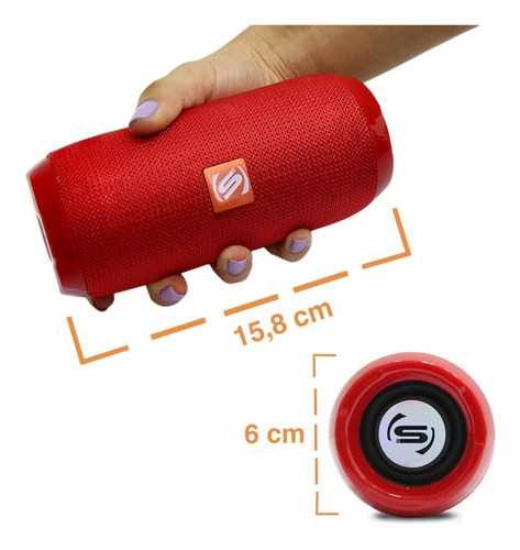 Imagem 5 de 7 de Caixa Caixinha Som Bluetooth Portátil Sem Fio Storm 3 Shutt