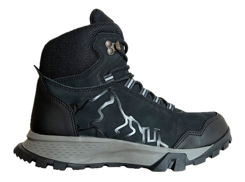 Bota Hiking Piel Para Hombre Crosscountry Mod 7733 Negro