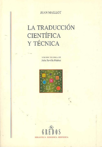 Libro La Traducción Científica Y Técnica De Jean Maillot