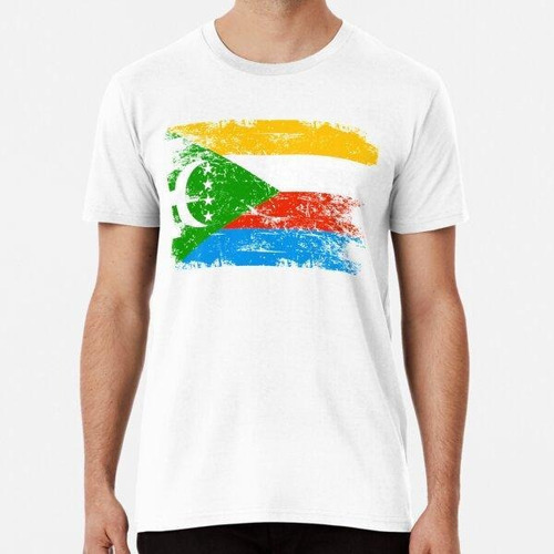 Remera Camiseta De Comores  Bandera De País Viaje Patr