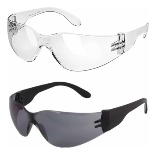 Pack  Lentes Seguridad Claro Y Oscuro Certificado