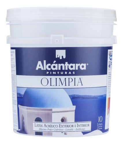 Pintura Látex Acrílico Exterior Olimpia Color 10 L Alcántara