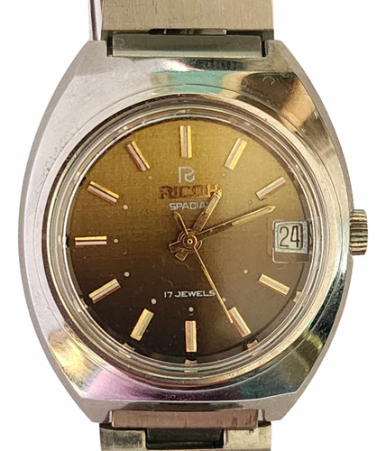 Reloj Pulsera Ricoh Spacial 17 Jewels Año 1975 Cuerda