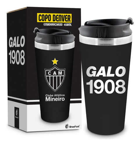 Kit Combo Atletico Mineiro Copo Termico + Caneca Porcelana