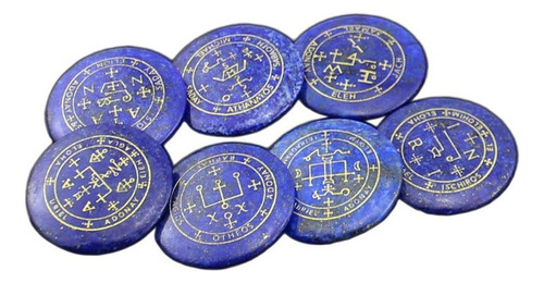 7 Piezas Reiki Piedra Blue Lapis Lazuli Set Piedra De
