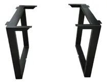 Comprar 2 Bases Para Mesas O Escritoros Resistentes 70x70cm Negro