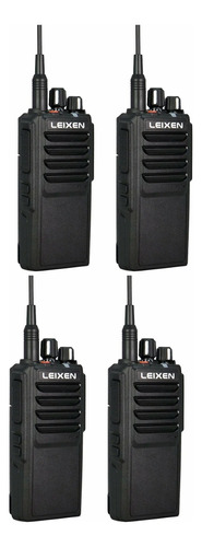 Pack 4 Radio Walkie Talkie Leixen Uhf Uv25 Alta Potencia 20w