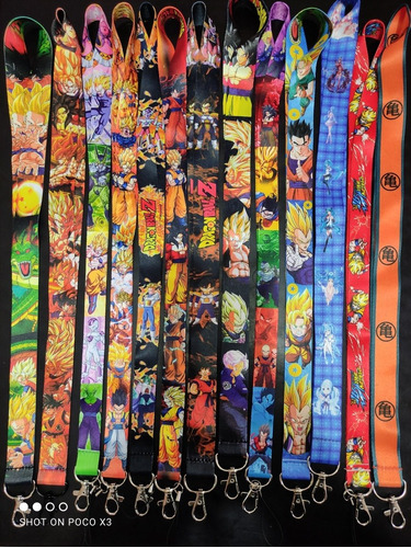 Porta Credencial Lanyard Dragon Ball, Disney, Lote De 10