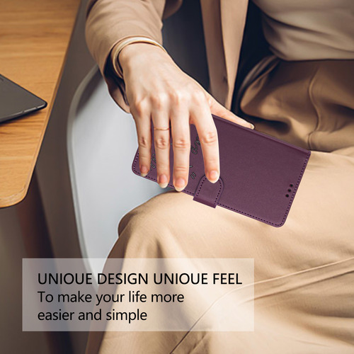 Funda De Piel Con Forma De Cara Sonriente Para Cubot Note 40/p50/a10/a20/a30/max 5, Cierre Magnético, Ranuras Para Tarjetas, Cartera