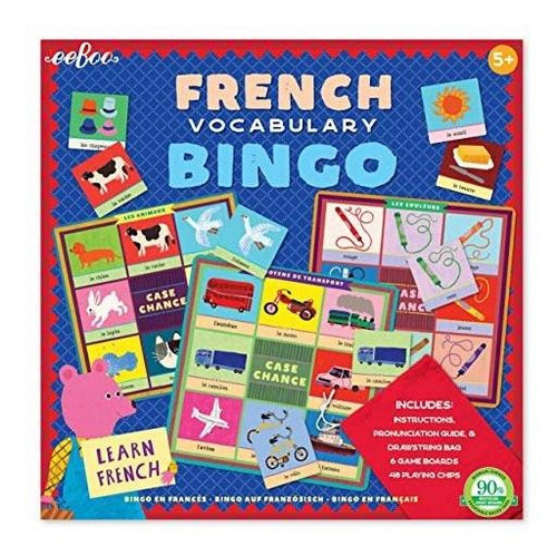 Eeboo Francés Juego De Bingo Para Los Niños.